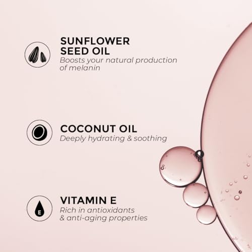 Carrot Sun Tanning Oil Spray for Outdoor Sun, Tan intensifier for Medium Deep with Narural Moisturizing Oils to Keep Skin Hydrated, Moisturizing Body Oil, Vegan and Cruelty-Free, SPF 0, 8oz
