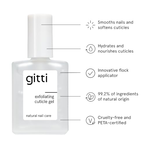 gitti Nail Recovery Treatment l Gift Set I Restoring Nail Serum, Nourishing Nail Oil, and Exfoliating Cuticle Gel I Plant-based, Non-Toxic, 30-Free, Natural Ingredients, Cruelty-Free, Vegan, Pack of 3