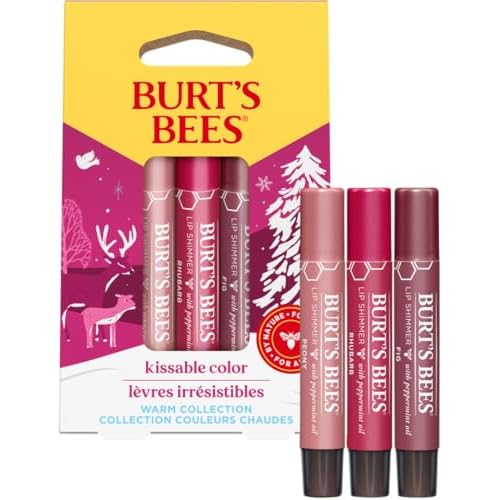 BURTS BEES Kissable Color Lip Shimmer Holiday Gift, 1 EA (Pack of 2)