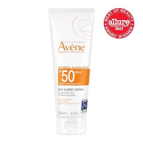 Av?ne Sheer Mineral Sunscreen Broad Spectrum SPF 50 Face and Body Lotion 4.23 Fl Oz