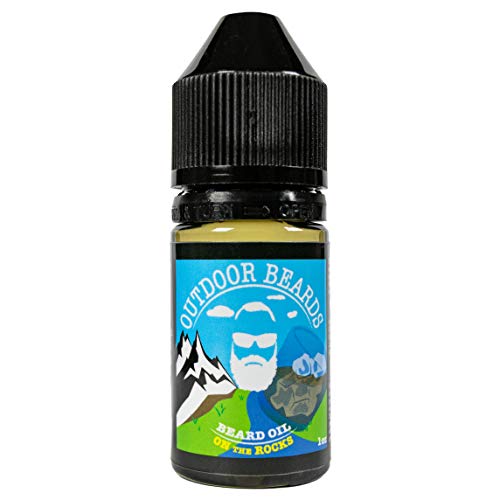 1 oz Beard Oil | Infused Beard Oil to Support Beard Softness & Beard Growth | Naturally Scented Oil for Beard Care | Daily Use Beard Oil (On the Rocks)
