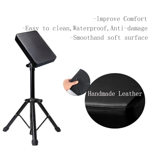 Tattoo Armrest Stand Tripod - Foldable Tattoo Arm Leg Rest Stand Adjustable Height and Tilt Black Leather Pad Professional for Tattoo Studio BETY-7