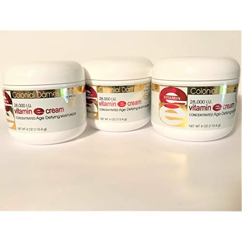 Colonial Dames Concentrated Vitamin E Moisturizing Cream 28,000 I.U. for Hydrating & Moisturizing Chapped Dry Skin & Fine Lines.