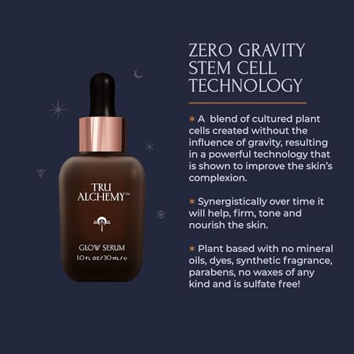 Tru Alchemy Vitamin C Glow Serum | Facial Serum with Bakuchiol, Glycolic & Lactic Acid | Skin Illuminating Serum | Anti-aging Vitamin C Face Serum | Hydrating Face Wrinkle Serum | 1 fl oz/30 ml