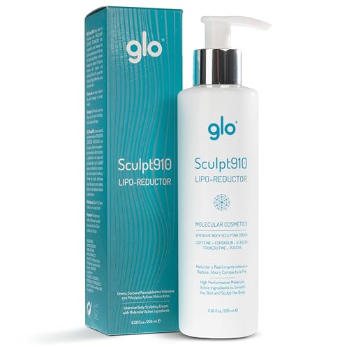 Glo Sculpt910 Cellulite Remover Cream - Advanced Anti-Cellulite Cream with Nanotechnology for Fast Cellulite Treatment, Skin Firming and Tightening Lotion - Targets Arms, Thighs, Butt, Hips and Belly