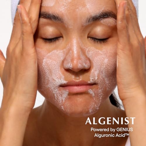 Algenist GENIUS Ultimate Anti-Aging Melting Facial Cleanser - Milky Cleanser + Makeup Remover with Avocado Oil, Alguronic Acid and Microalgae Oil - Nourishes Skin + Improves Radiance (5 oz)