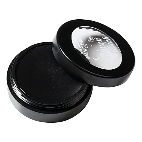 MANIC PANIC Raven Black Face Paint - Black Makeup for Face, Eyes & Body - High Pigment Body Paint with Matte Finish - Halloween, Cosplay & Stage Makeup - Vegan & Cruelty-Free Cream Formula