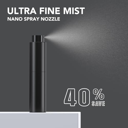 Small Spray Bottle 1oz, Travel Spray Bottles TSA Approved, 30ml Portable Mini Spray Bottle, Fine Mist Spray Bottles for Face£¬Toiletries Suitable for Women Men to Carry While Traveling (Black+White)