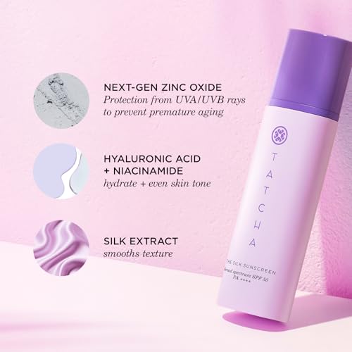The Silk Sunscreen | Broad Spectrum SPF 50 PA++++, Weightless, Hydrating Mineral Sunscreen, New & Improved Packaging, 50 ml