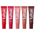 Saltair Hydrating Lip Oil Balm, Clear and Tinted Lip Gloss, Everyday Shades 5-Pack. Moisturizing Vegan Conditioning for Dry Cracked Lips with Glossy High-Shine Finish. Coconut Vanilla Flavor