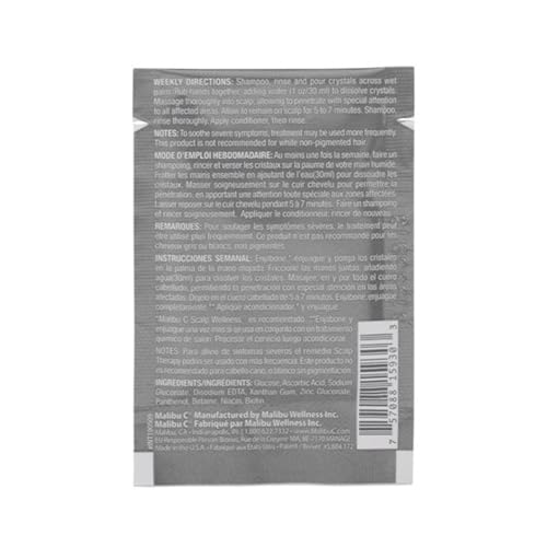 Malibu C Scalp Therapy Wellness Remedy ? Dry Scalp Treatment to Soothe and Moisturize Dry Skin with Vitamin C and Zinc Gluconate ? Restores Manageability