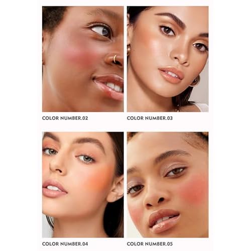 MAEPEOR Cream Blush 9 Color High-Pigmented Smooth Buildable Face Blush Long-Lasting Natural Look Blusher (Color 05)