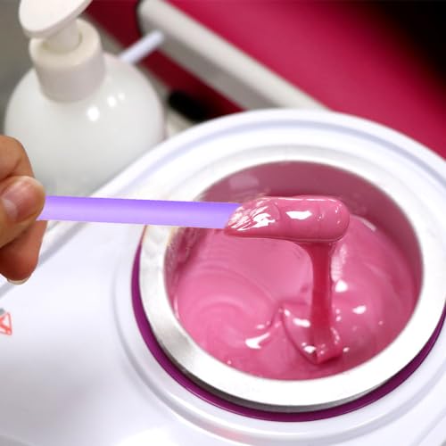 4Pcs Eyebrow Wax Sticks Silicone Wax Stick Non-Stick Small Wax Sticks Eyebrow Waxing Sticks Wax Spatula Reusable Wax Sticks for Home Salon Body Use