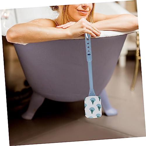 Long Handle Bath Brush Back Scrubber for Shower Deep Clean Exfoliating Body Massage Brush with Soft Bristles 15.74In for Smooth Skin