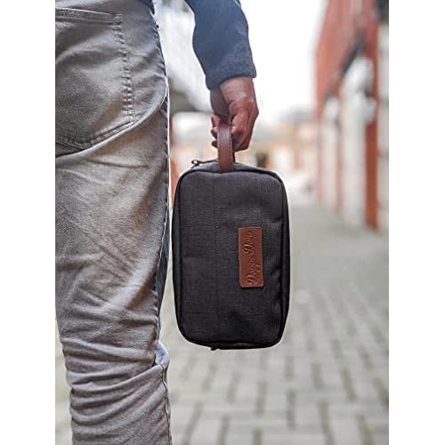 Dapper Dan Toiletry Bag Organizer, Mens Travel Toiletry Bag, Travel Toiletry Organizer (Empty) 400g