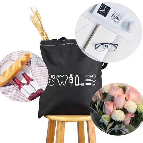 G2TUP Dentists Smile Handbag Dental Assistant Tote Bag Dental Hygienist Graduation Gift