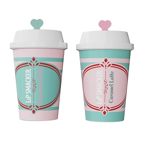 Lip Smacker Holiday Caf? Balm Trio, Moisturizing Lip Balm Set with Festive Flavors, Collectible Frappe Cup Design, Perfect Holiday Gift for Kids & Lip Balm Lovers