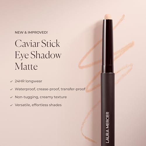 Laura Mercier Caviar Stick Cream Eyeshadow: Shimmer and Matte Finishes, 24HR Wear, Long Lasting, Rich Color, Easily Blendable and Buildable, Waterproof, Hyaluronic Acid Infused