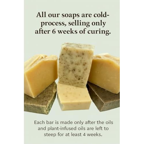 Rosemary & Tea Soap Bar | Premium Cold Processed | Handcrafted | Natural Ingredients | Made in USA | Gentle Nourishing Face & Body Bar