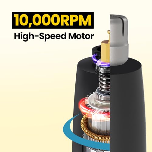 Purple Gorila/Gorilla Technique/Nose Hair Trimmer for Men, Rechargeable 4-in-1 for Eyebrow Fuzz Hair Removal, No Pull No Snag Grooming with High-Speed 10,000RPM Motor (3 Head)