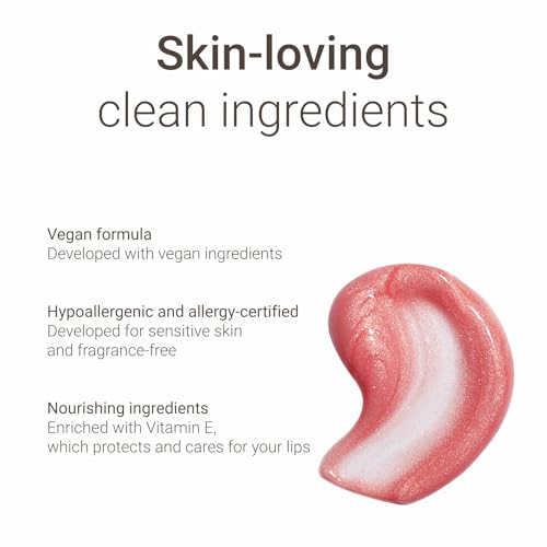 Sandstone Scandinavia Lip Gloss ? Hypoallergenic, Non-Sticky & Hydrating ? Fragrance-Free, Vegan ? For Sensitive Lips ? Innocent
