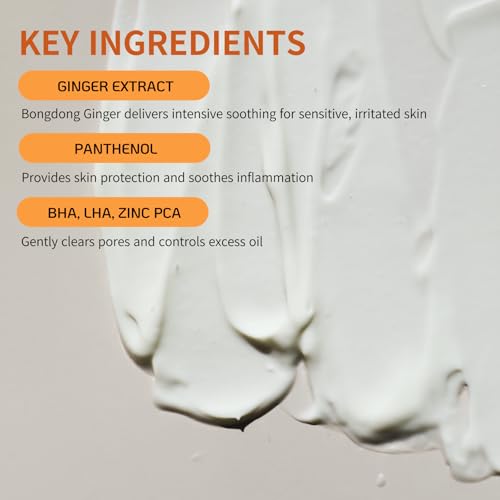 [BONAJOUR] Ginger Aqua Relief Cream - Intensive soothing care, suitable for acne-prone and sensitive skin