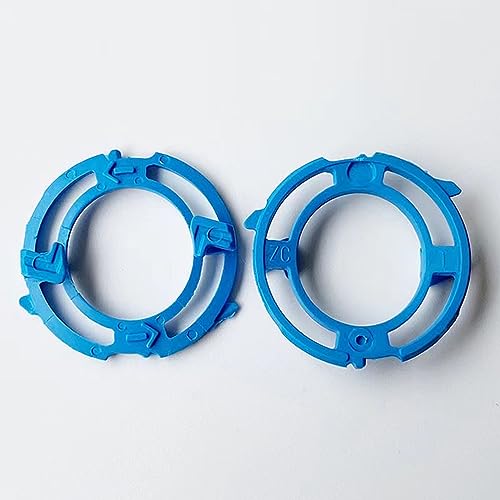 3PCS Shaver Head Blade Holder Plate Fits for Series 5000, 3PCS Razor Retaining Lock-Ring Blue Blade Retaining Rings for SH50 Series