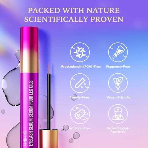 VieBeauti Premium Eyelash and Eyebrow Growth Serum Set, Advanced Formula to Boost Longer Fuller and Thicker Looking Lashes & Brows 6mL 0.2 Fl Oz