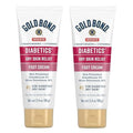 Gold Bond Ultimate Diabetics' Dry Skin Relief Foot Cream 3.4 oz., Soothes Skin Discomfort - Pack of 2