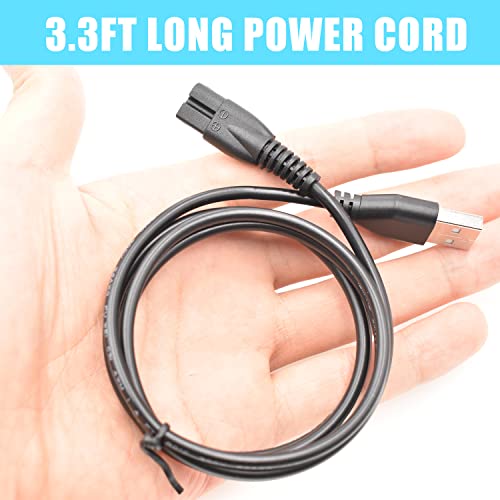Charger Cable Compatible with Meridian Grooming Electric Shaver Trimmer Replacement Charging Cable Power Cord Supply Adapter