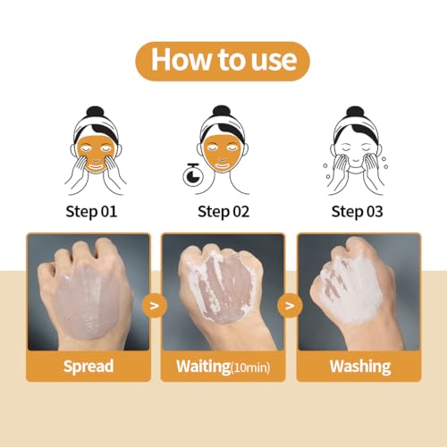 1.618 Volcanic Clay Mud Mask | Korean Style Pore & Sebum Clay Mask | Fast-Drying, Wash off type, 4.23oz