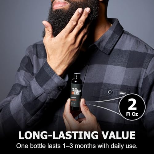 That Urban Edge Beard Oil for Black Men & All Beard Types, Non-Greasy Beard Conditioner, Softens & Hydrates, Red Hook Scent, Travel-Friendly, 2 Fl Oz