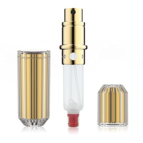 Travalo Bijoux Oval Perfume Atomizer | Travel Refill U-Change System TSA Approved | Reusable Airtight Easy Fill Mini Pump Sprayer | Lightweight Portable | Crystal-Like Outer Shell