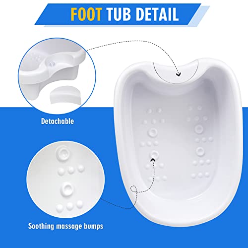 Ionic Detox Foot Bath Tub Basin for All Detox Machines with 100 Liners - Beauty Feet, Relieve Foot Discomfort