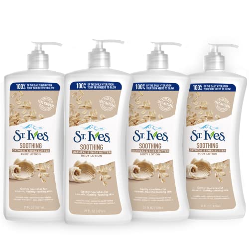 St. Ives Renewing Hand & Body Lotion Moisturizer for Dry Skin Collagen Elastin & Soothing Hand and Body Lotion Moisturizer for Dry Skin Oatmeal and Shea Butter