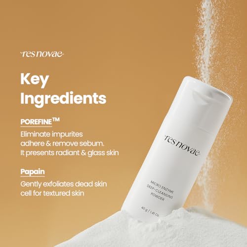 Enzyme Cleansing Powder ? 15g (0.53 oz) ? Purifies Pores, Removes Blackheads & Whiteheads, With Papain Enzyme for Smooth & Clear Skin | Low pH, Non-Irritating, For Sensitive Skin