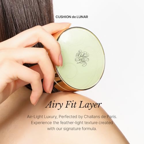 [CHALLANS de PARIS] Cushion de Lunar Excellence Cushion Foundation ? 23 Medium Beige | Long-Wear, Buildable Coverage, Lightweight Airy Fit, Hydrating Glow