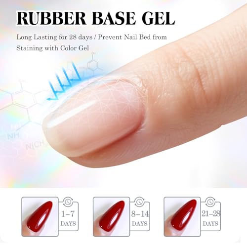 OXXI Professional Big Size 50ML Rubber Base Coat Gel Nail Polish Tpo Hema Free,Large Capacity Refill Pack Nail Base Coat