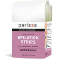 Parissa Epilation Strips | Non-Woven Waxing Strips, Soft & Durable for All-Over Hair Removal, 100% Biodegradable & Reusable with Wax, Professional-Quality for At-Home Waxing | 100 count