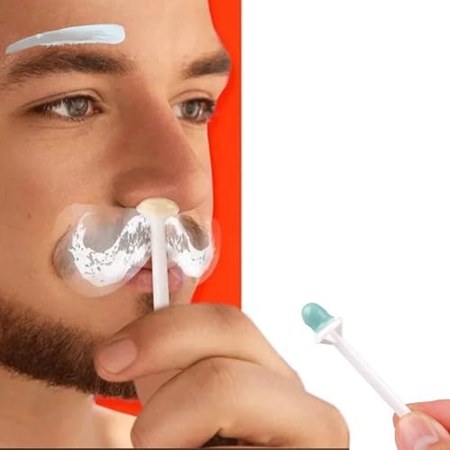 100PCS Nose Wax Sticks, Disposable Nasal Wax Applicators, Plastic Nose Cleaning Hair Remover Kit for Painless Nostril And Eyebrow Hair Removal for Men and Women