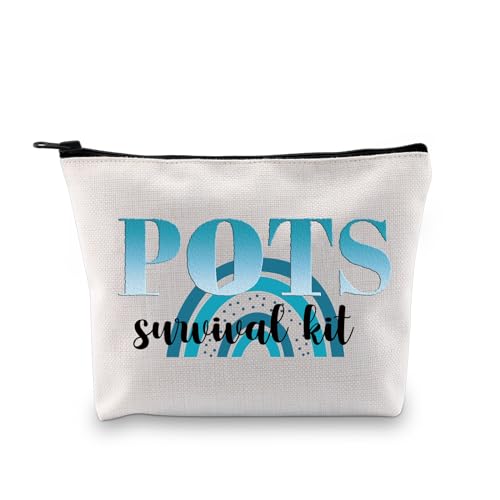 G2TUP POTS Awareness Gift POTS Survival Kit POTS Syndrome Fighter Warrior Cosmetic Bag Dysautonomia Awareness Gift (POTS Survival Kit MB)