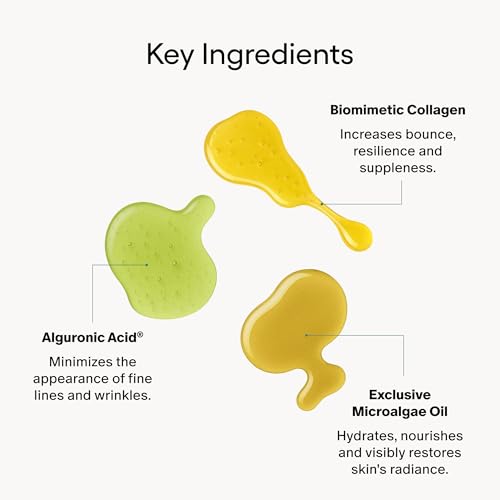 Algenist GENIUS Ultimate Anti-Aging Cream, Travel Size - Vegan Firming & Smoothing Moisturizer with Alguronic Acid & Microalgae Oil - Non-Comedogenic & Hypoallergenic Skincare (0.5 oz)