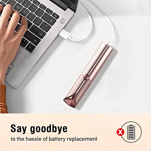 Facial Hair Removal for Women, Hair Removal Device, Rechargeable Hair Remover for Women, Facial Hair Remover for Face, Upper Lip, Chin, with a Branded Storage Bag