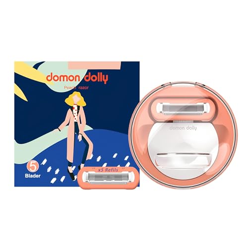Women's 5-Blade Travel Razor with Case ? Includes Handle + 5 Refills ? Compact, Extra Smooth Shaving for On-The-Go ? Travel Size Toiletries Essential