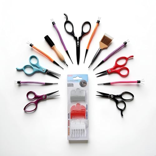 3Pcs Hair Clipper Guards Combs Professional Hair Clipper Guards Professional Hair Clipper Guide Combs, Clipper Combs Replacement for Most Clippers Trimmers and Spares Haircut Accesorries