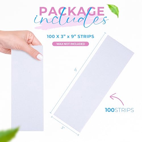 Non Woven Large 3x9 Body and Facial Wax Strips (100)