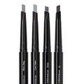Eye Embrace Light and Medium Gray Eyebrow Pencils 4-Pack Bundle ? Waterproof, Double-Ended Automatic Angled Tip & Spoolie Brush, Cruelty-Free