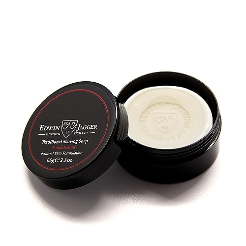 Edwin Jagger SSSWT Sandalwood 99.9% Natural Traditional Shaving Soap 65g Travel Tub