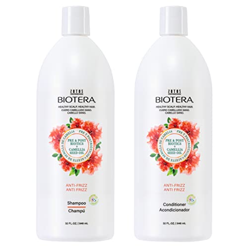 Biotera Anti Frizz Smoothing Shampoo | Smooths & Controls Frizzy, Unruly Hair | Microbiome Friendly | Vegan & Animal Test Free | Paraben Free | Color-Safe