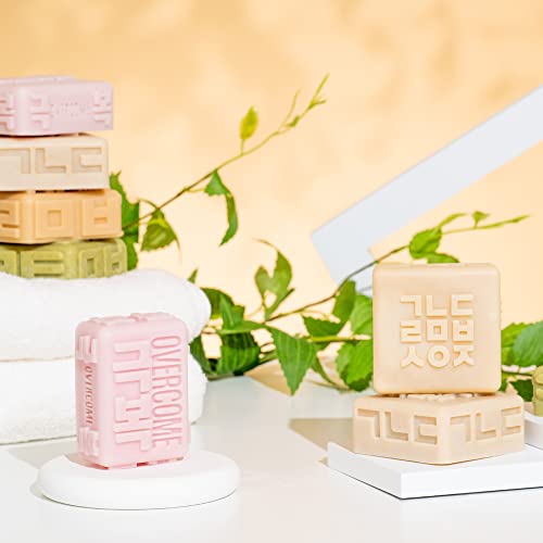 overcome soap cica 3.5 oz/Centella Asiatica,Cold Process Soap,Natural Bar Soap,Soap bar Handmade,Natural Handmade Soap,Handmade Soap Bar